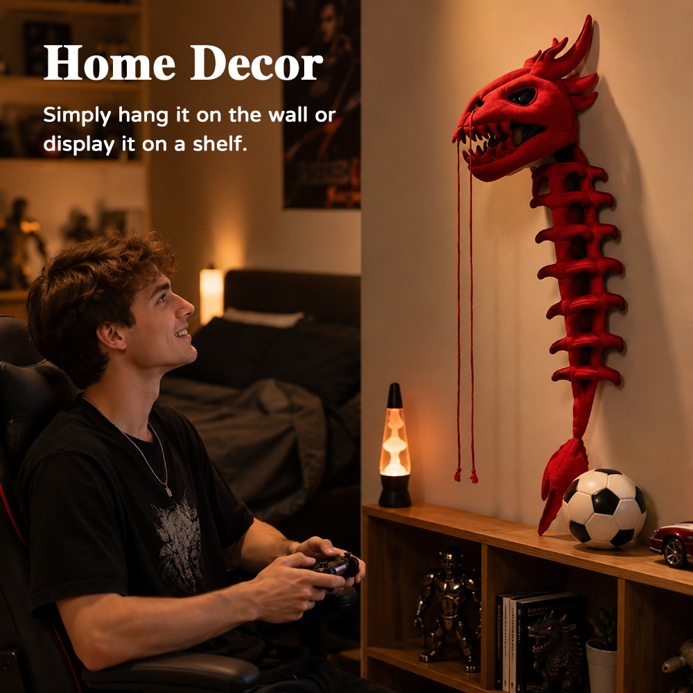 Easy Cosplay Prop - Dinosaur Skeleton Plush Headgear Cosplay Costume