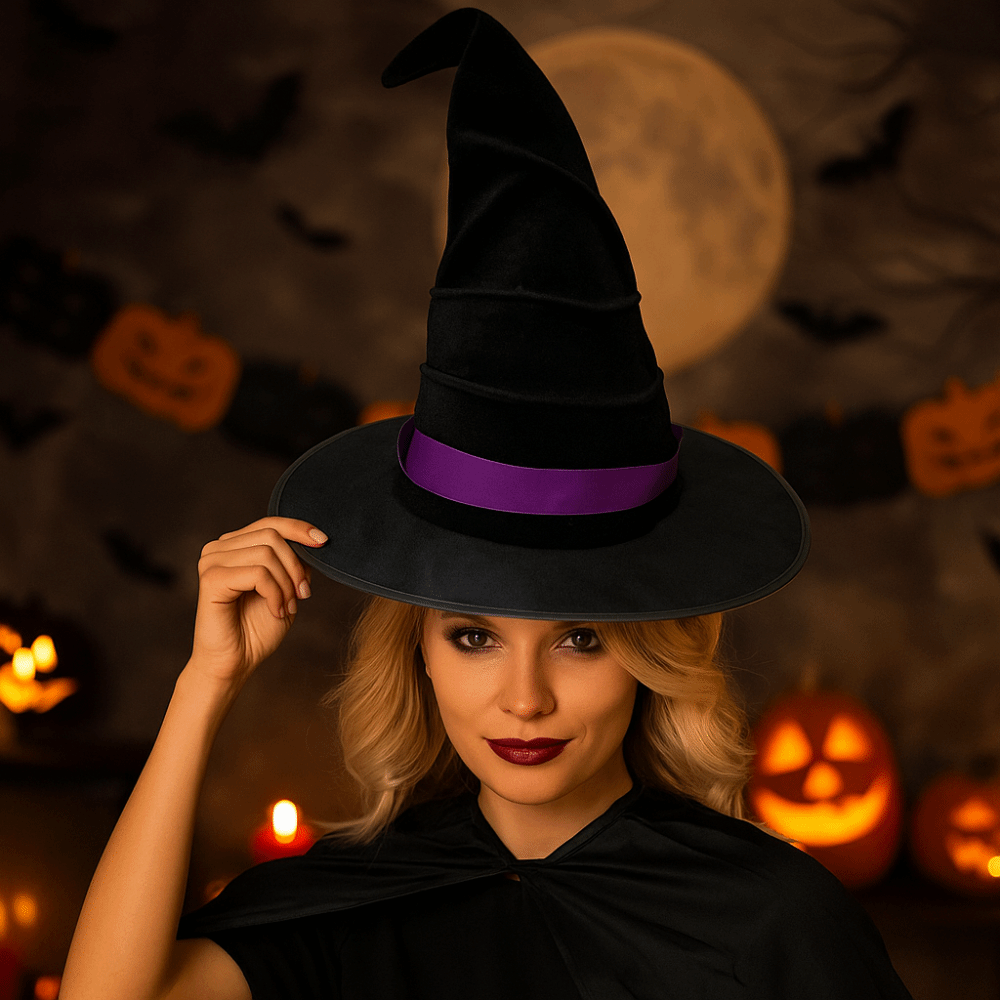 Easy Cosplay Prop - Easy To Storage Velvet Halloween Witch