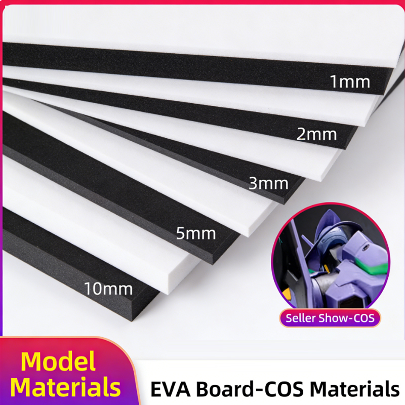Cosplay Prop Foam Board - 38-Degree Black EVA Foam Board Material
