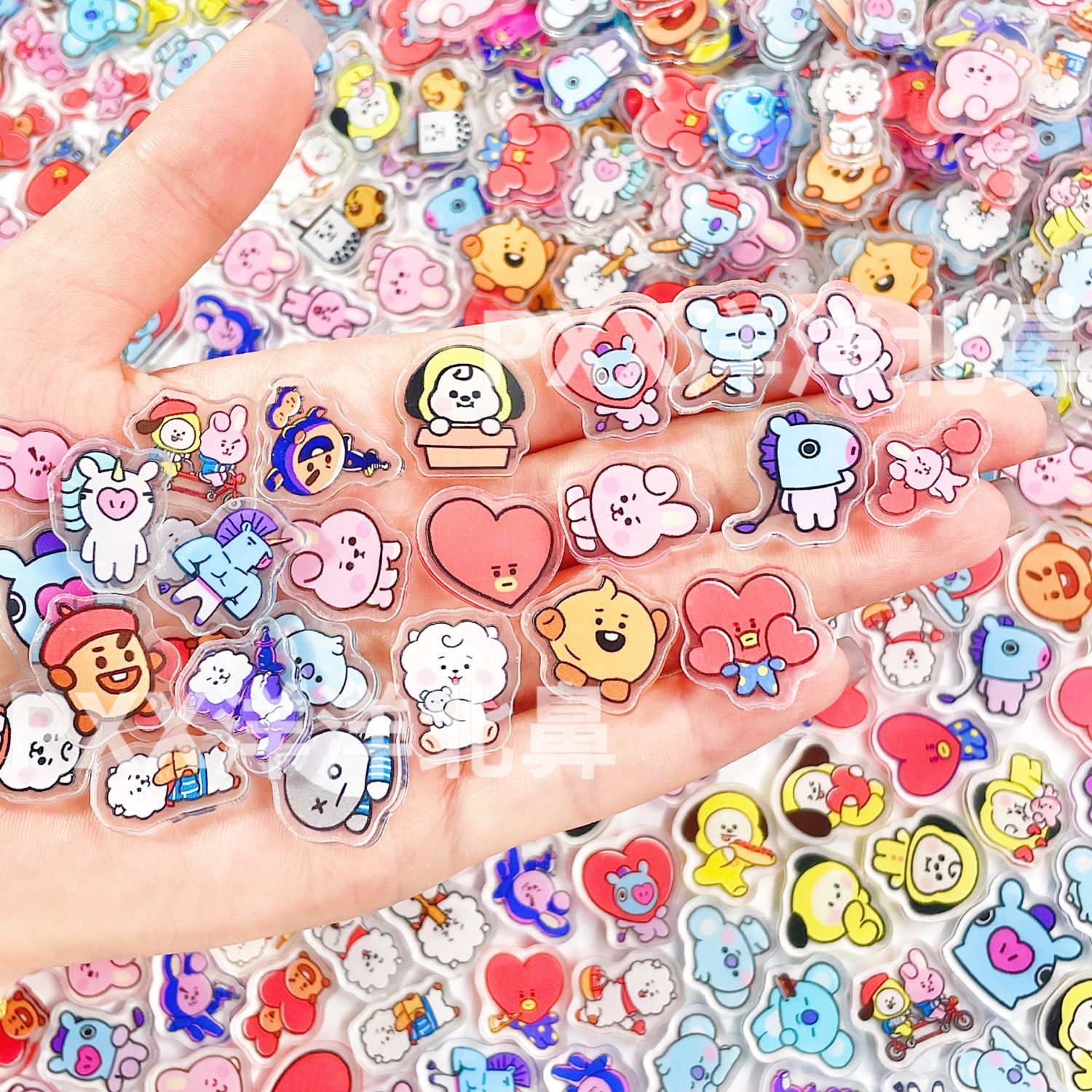 Cosplay Material For Prop - 100pcs BT21 BTS single-layer 2cm acrylic