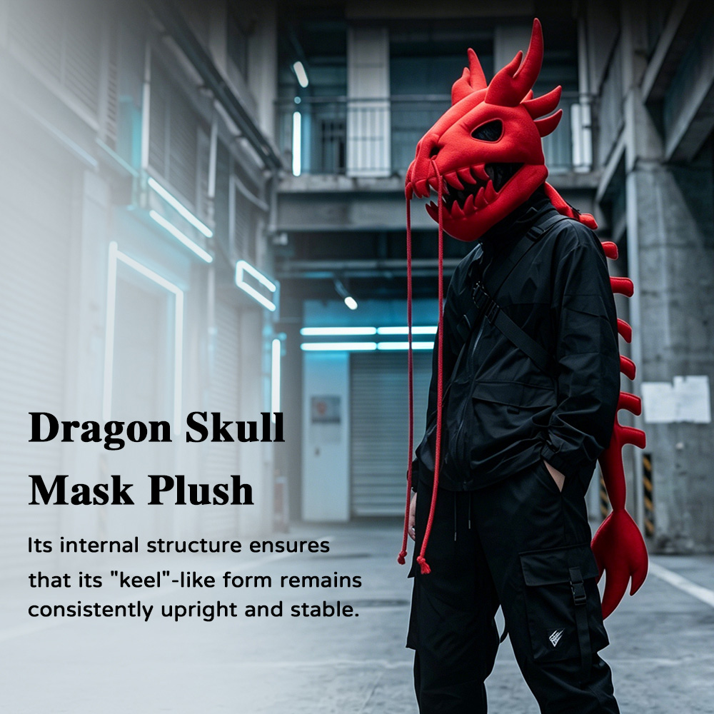 Dinosaur Skeleton Plush Headge - Easy Cosplay Prop 评论和价格
