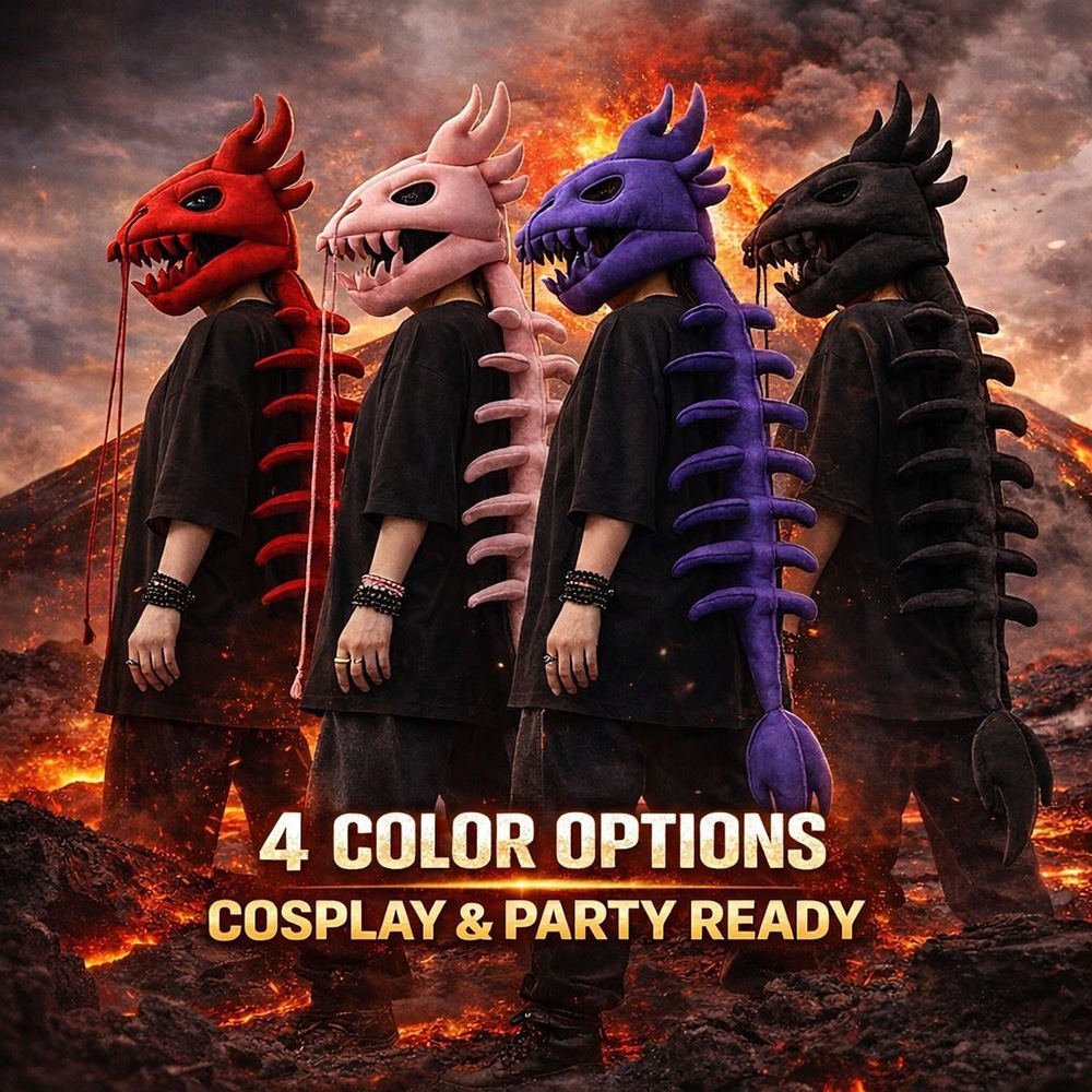 Dinosaur Skeleton Plush Headge - Easy Cosplay Prop 评论和价格