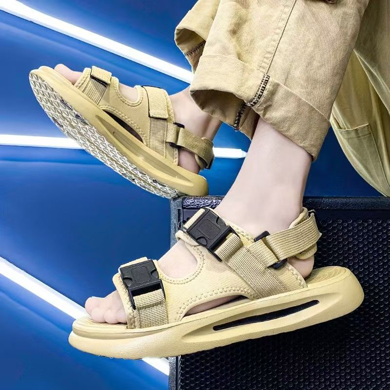 Men's Summer New One Word Dual - Velcro Hook Loop 评论和价格