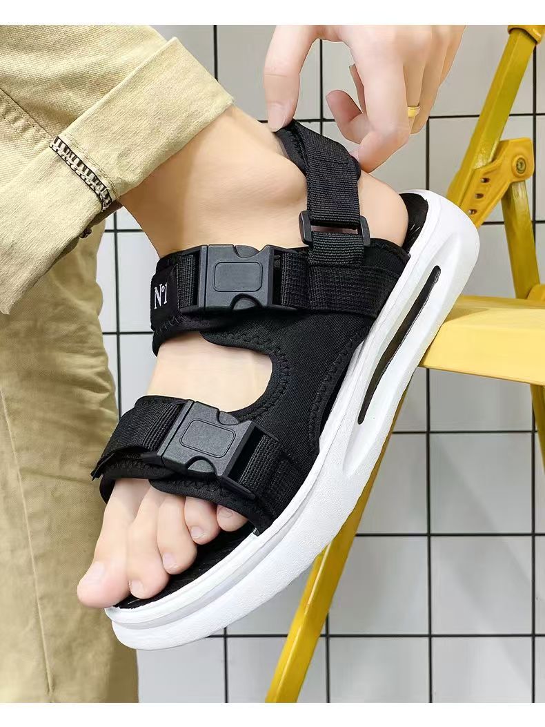 Men's Summer New One Word Dual - Velcro Hook Loop 评论和价格