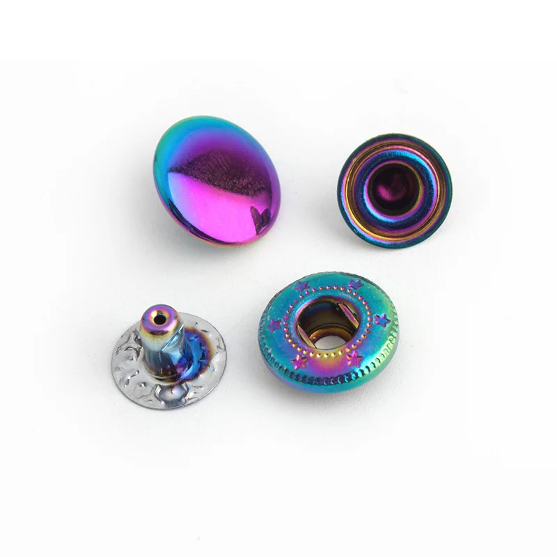 20-100 Sets Rainbow 12mm 10 Co - Snap Fastener Set 评论和价格