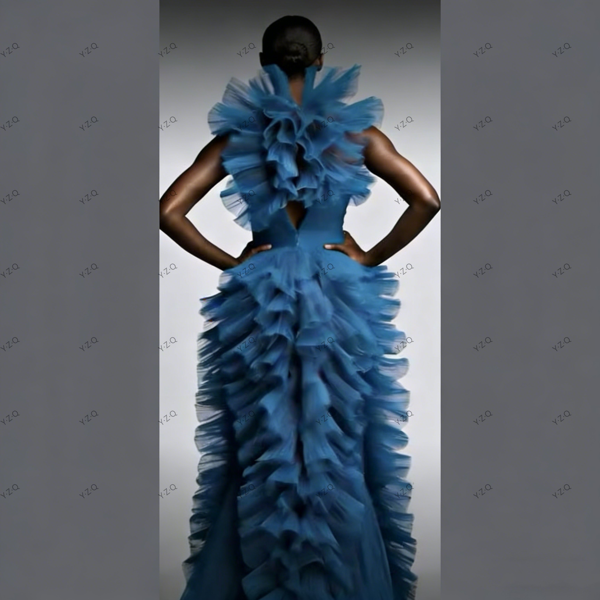 Dreamlike Blue Dresses Layered - Briar Cosplay Prop 评论和价格