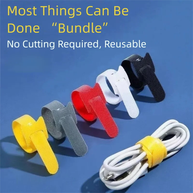 Cut-Free Reusable Cable Organi - Velcro Hook Loop 评论和价格