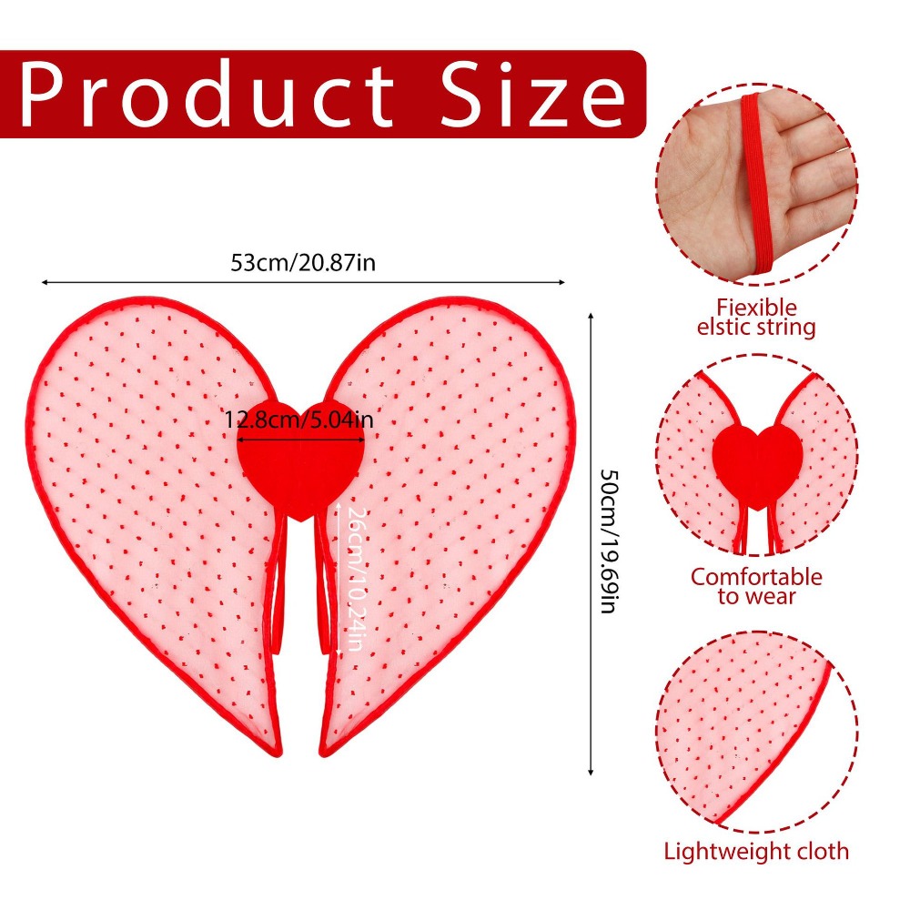 Organza Material Heart Wings C - Cosplay Material For Prop 评论和价格