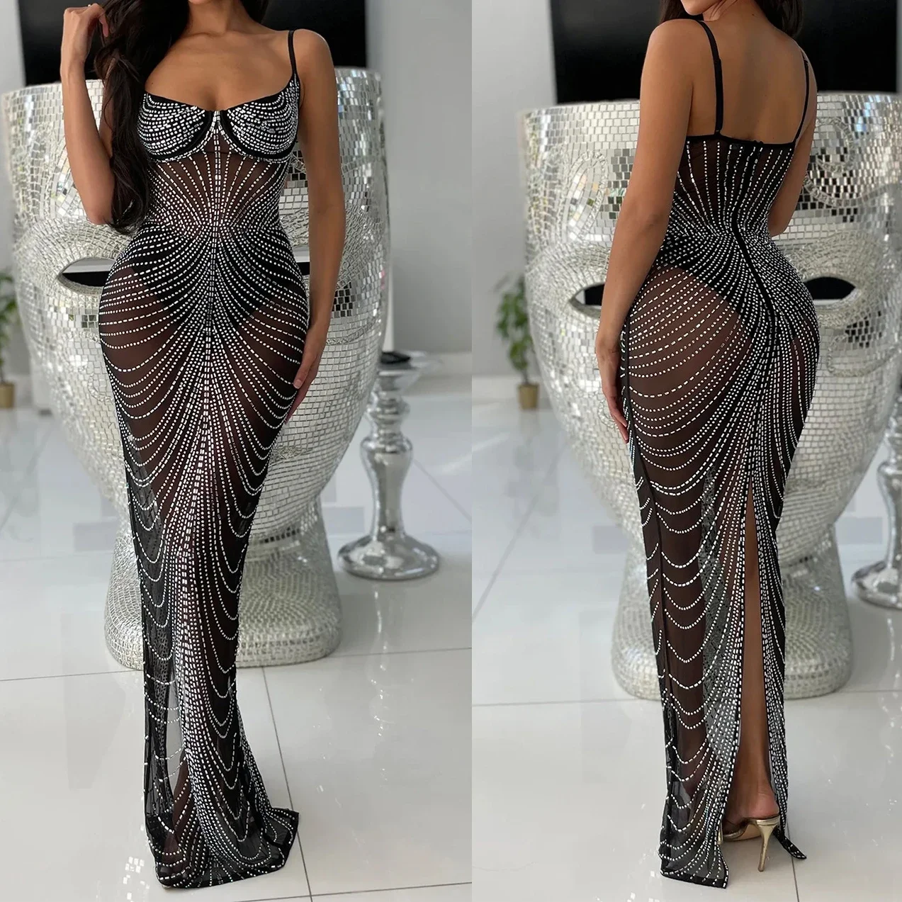 Party Sequins Dress Women Eleg - Briar Cosplay Prop 评论和价格