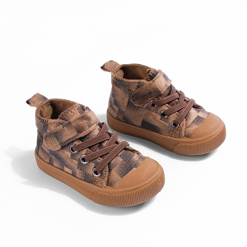 Spring and Autumn High-top Sho - Velcro Hook Loop 评论和价格