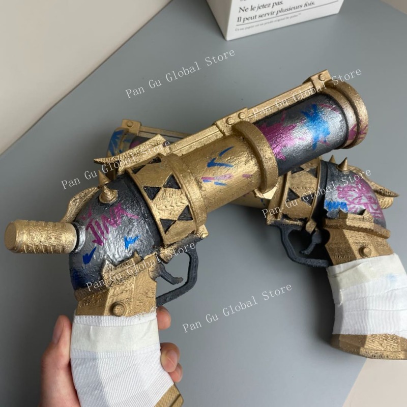 28cm/11.02in Jinx Pistol Custo - Cosplay Prop 3D Print 评论和价格