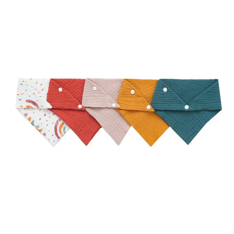 5Pcs/Set Newborn Baby Bibs Fee - Snap Fastener Set 评论和价格