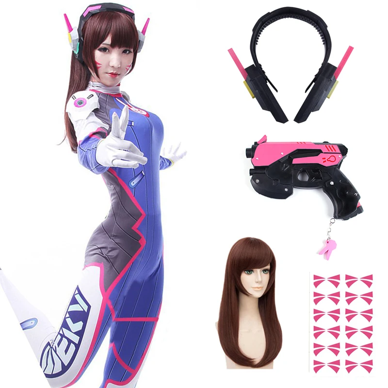 Anime Woman Jumpsuit Tights Dv - Dva Cosplay Prop 评论和价格