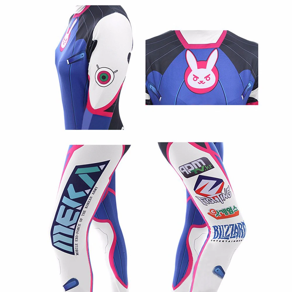 Anime Woman Jumpsuit Tights Dv - Dva Cosplay Prop 评论和价格