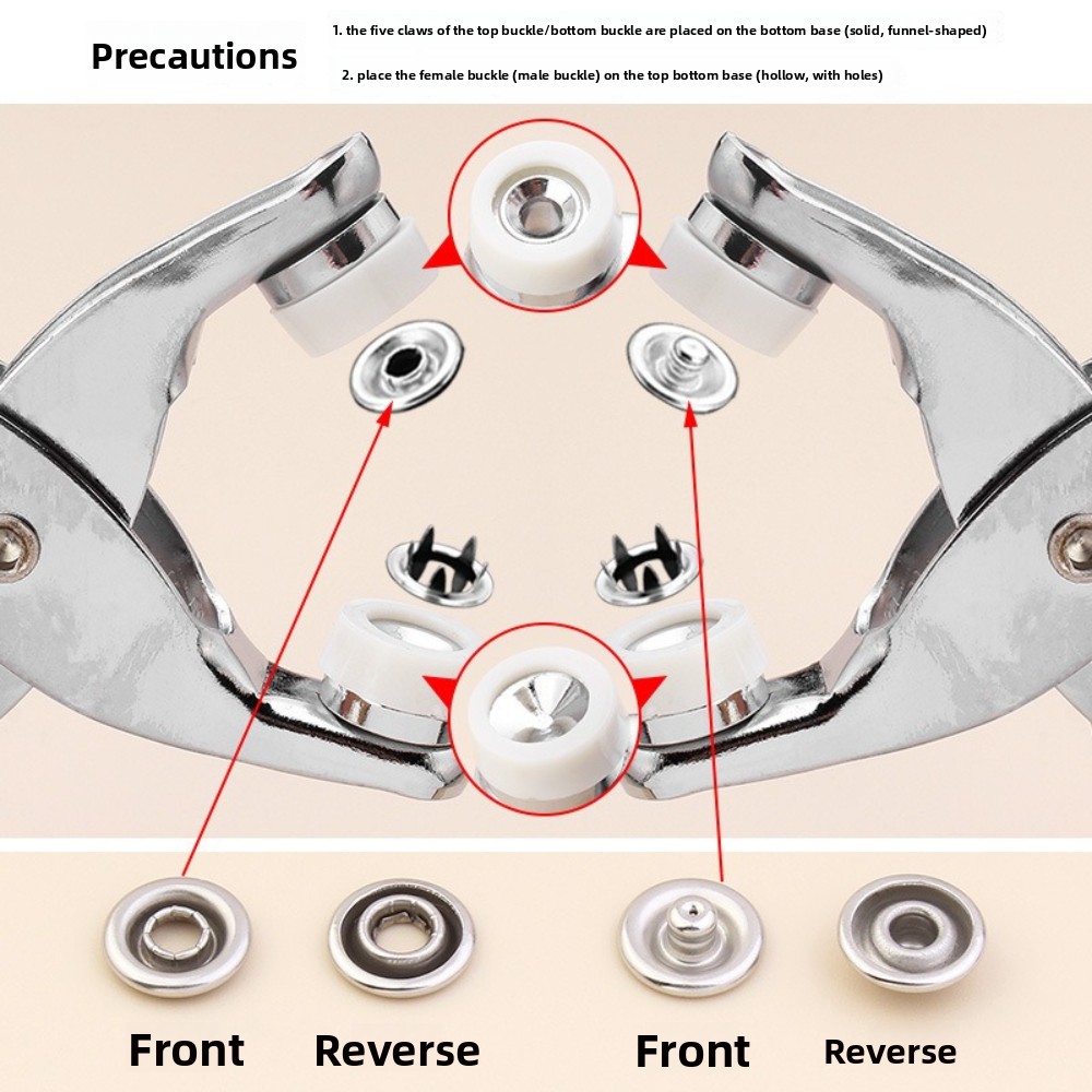 9.5mm Snap Button Pliers Kit w - Snap Fastener Set 评论和价格