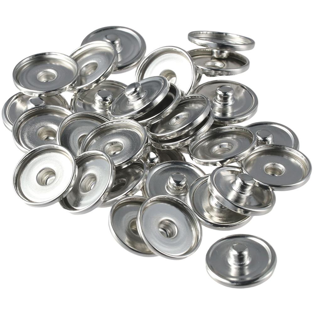 Cabochon Settings metal Hemmed - Snap Fastener Set 评论和价格