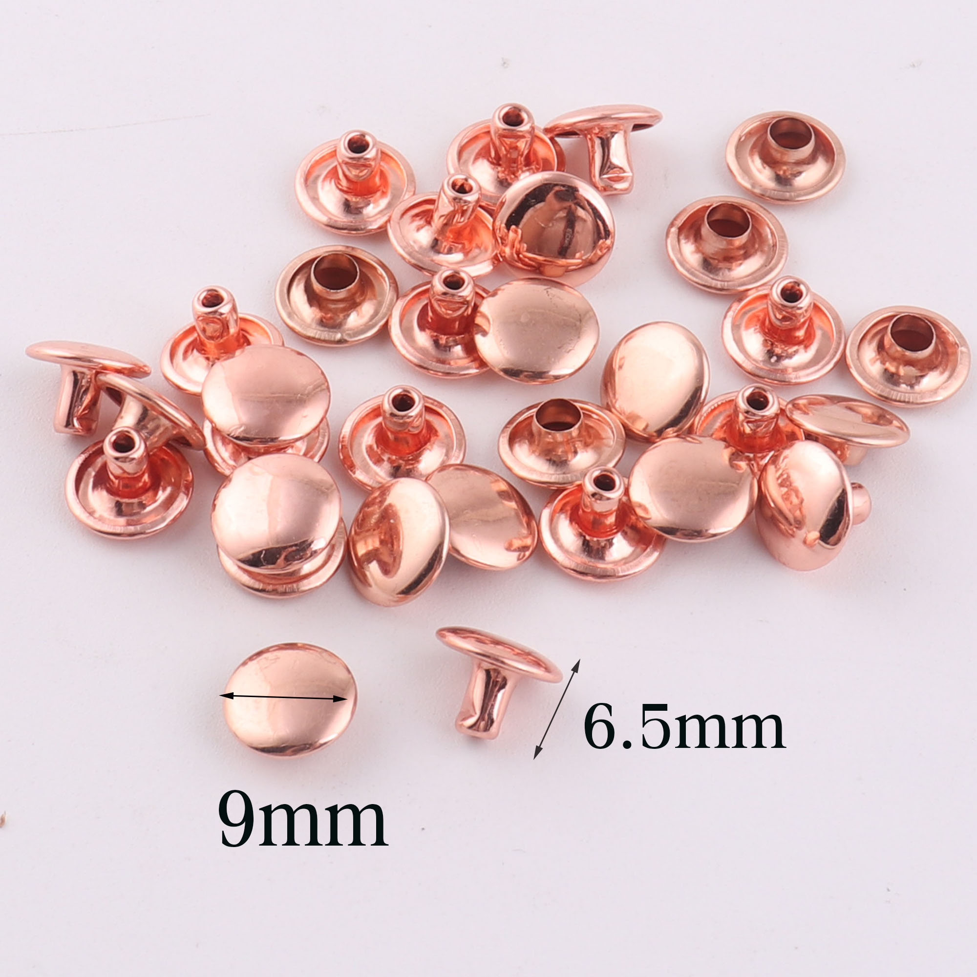 100 Sets Double Cap Rivets,Ros - Snap Fastener Set 评论和价格