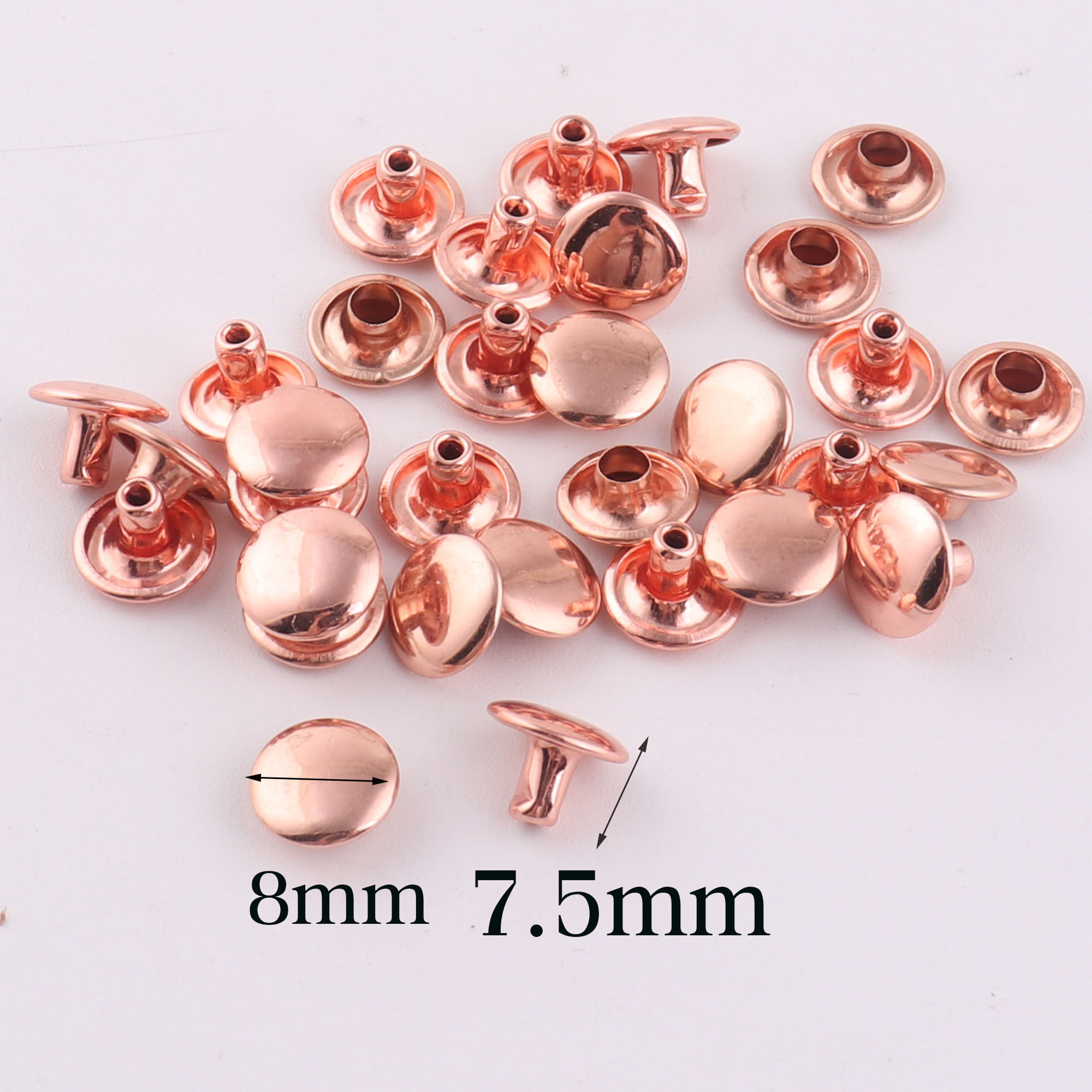 100 Sets Double Cap Rivets,Ros - Snap Fastener Set 评论和价格