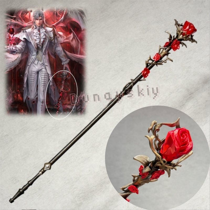 Sylus Staff Silver Wing Demon  - Cosplay Prop 3D Print 评论和价格