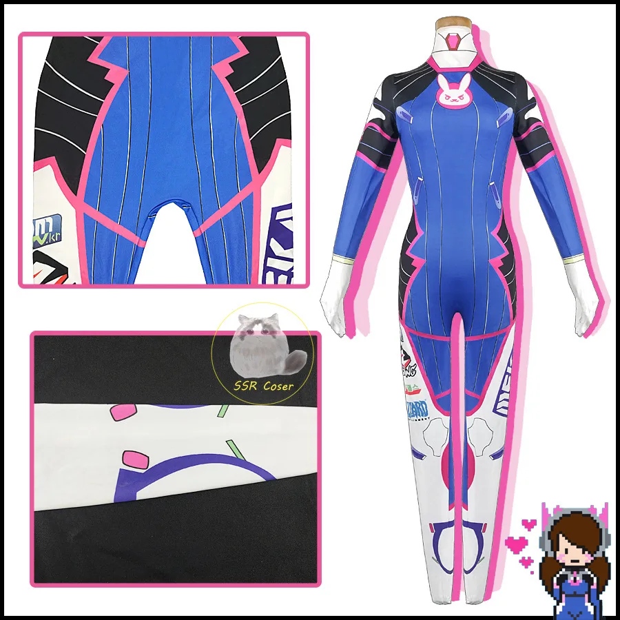 Dva Cosplay Costume Bodysuit Z - Dva Cosplay Prop 评论和价格
