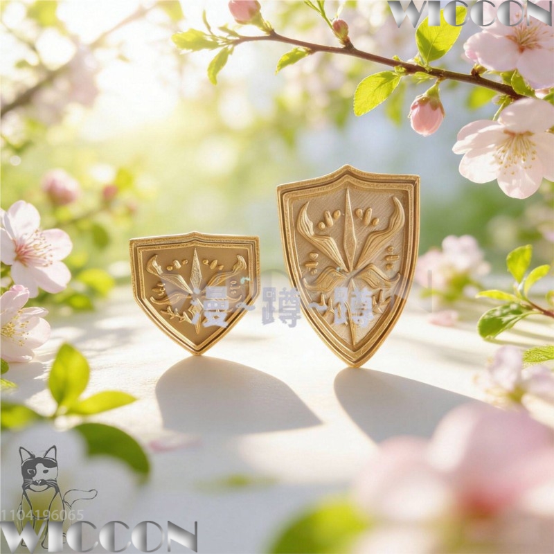 Golden school emblem tsukinomo - Cosplay Prop 3D Print 评论和价格