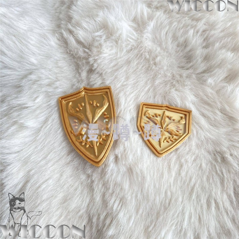 Golden school emblem tsukinomo - Cosplay Prop 3D Print 评论和价格
