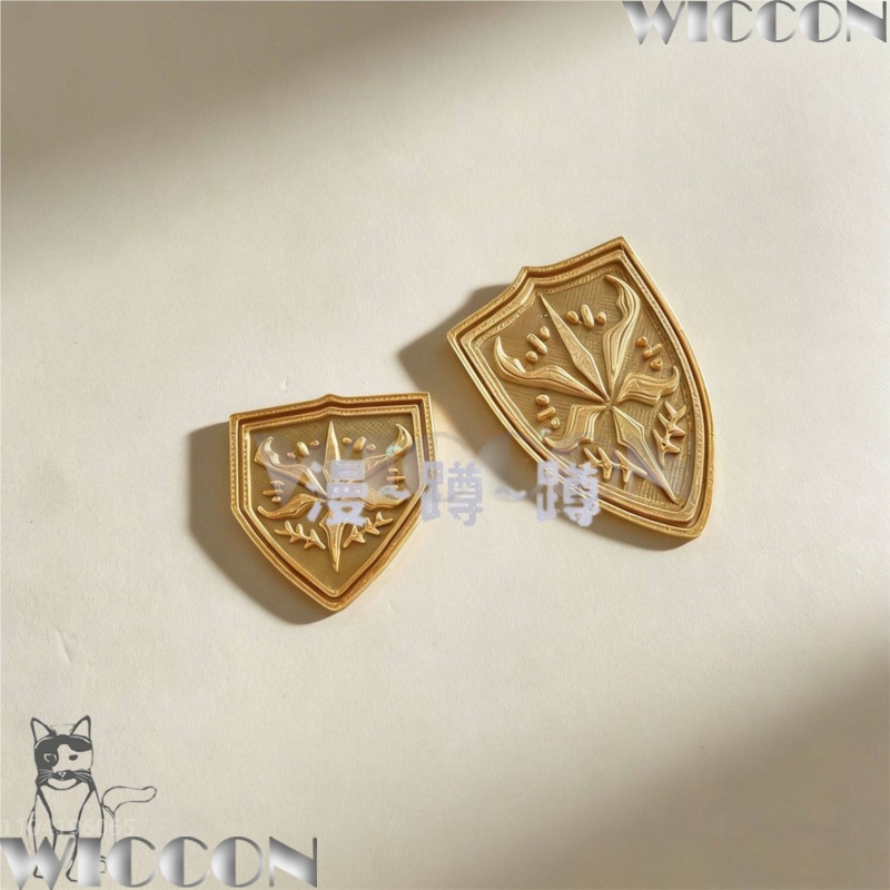Golden school emblem tsukinomo - Cosplay Prop 3D Print 评论和价格