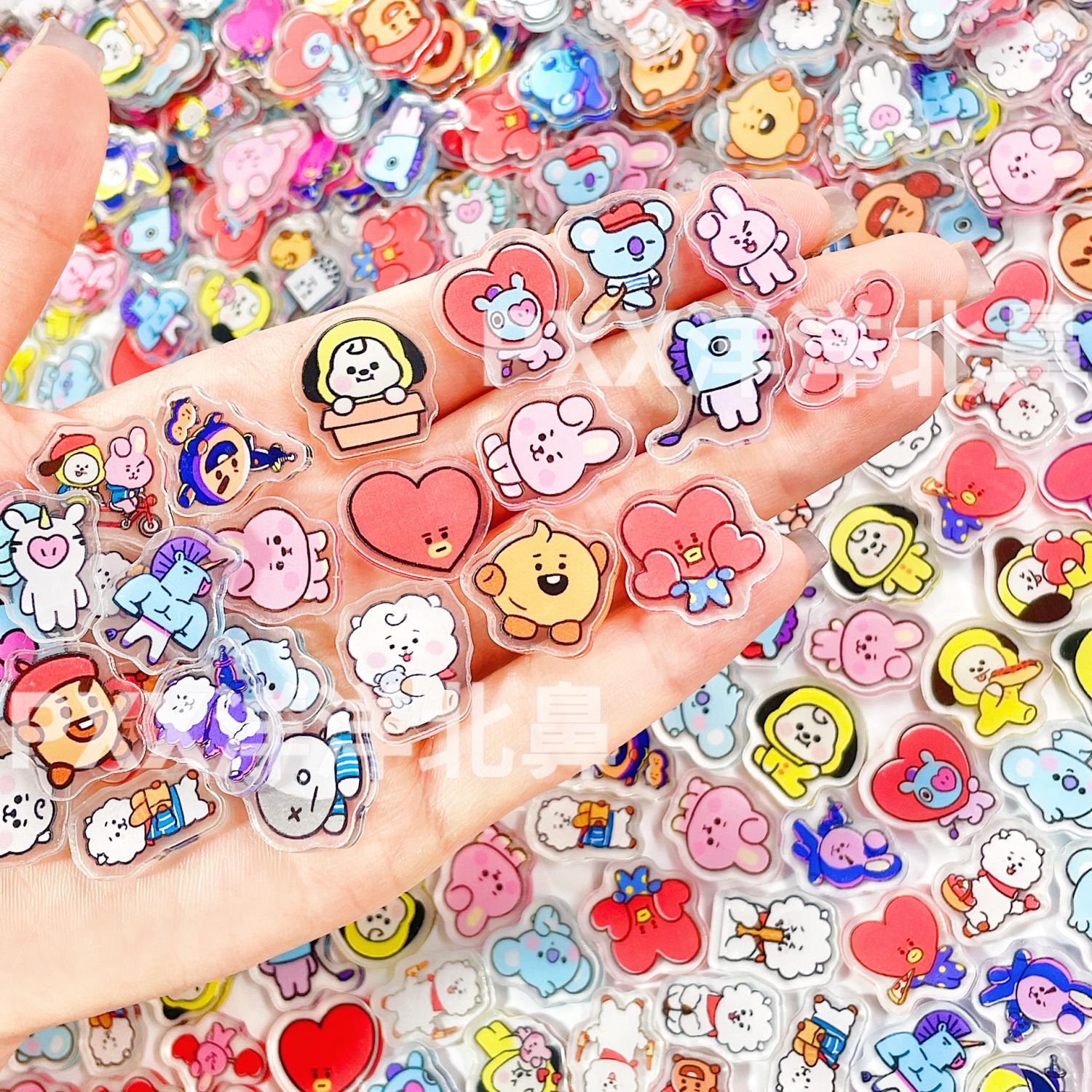 100pcs BT21 BTS single-layer 2 - Cosplay Material For Prop 评论和价格
