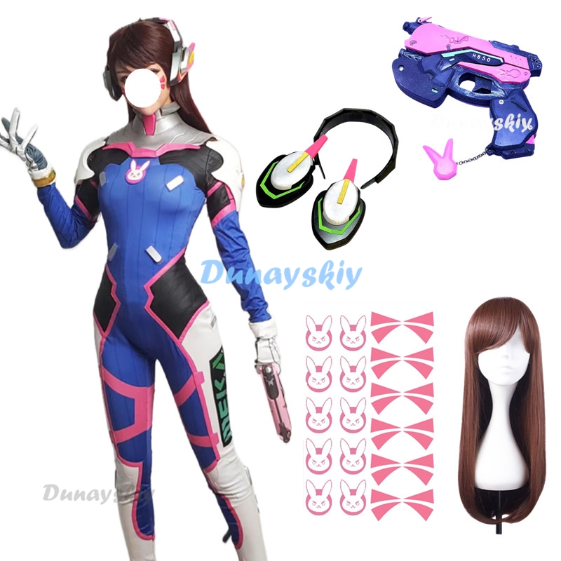 Anime Woman Jumpsuit Tights Dv - Dva Cosplay Prop 评论和价格